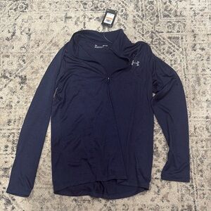NWT Under Armour half zip-Navy blue